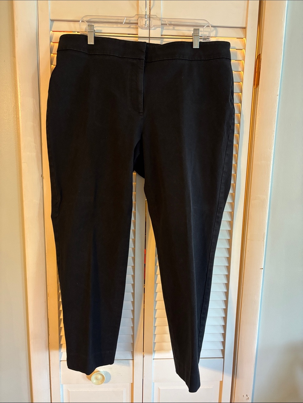 Talbots Black Ponte Ankle Pants